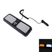 High qulaity DC 12V,9W LED Water-resistant Car Sunshade Yellow Light + White Light Warning Lights Strobe Emergency Lights Flashing Light with 12 Kinds Flash Patterns