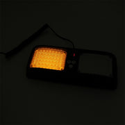 High qulaity DC 12V,9W LED Water-resistant Car Sunshade Yellow Light + White Light Warning Lights Strobe Emergency Lights Flashing Light with 12 Kinds Flash Patterns