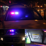 High qulaity DC 12V,9W LED Water-resistant Car Sunshade White Light Warning Lights Strobe Emergency Lights Flashing Light with 12 Kinds Flash Patterns