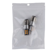 2 PCS 1157/BAY15D 3W 15 SMD-3528-LEDs Car Turn Light, DC 12V(Yellow Light)