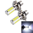 2 PCS H4 20W 1250LM 6000K 5 COB LEDs Car Fog Lights, DC 12V(White Light) - Fog / Driving Lights by PMC TechLife | Online Shopping South Africa | PMC TechLife | Buy Now Pay Later Mobicred