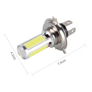 2 PCS H4 20W 1250LM 6000K 5 COB LEDs Car Fog Lights, DC 12V(White Light)