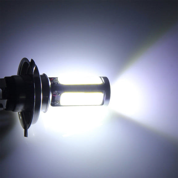 2 PCS H4 20W 1250LM 6000K 5 COB LEDs Car Fog Lights, DC 12V(White Light)