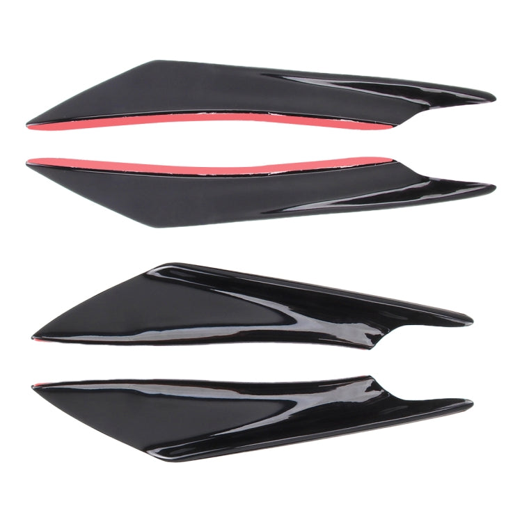 4 PCS Car-Styling Flank Decorative Sticker(Black)