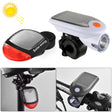 2 PCS 3W 240LM USB Solar Energy Motorcycle / Bicycle Light Set, Front Light+Back Light(White) - Headlights by PMC TechLife | Online Shopping South Africa | PMC TechLife | Buy Now Pay Later Mobicred