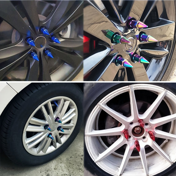 20 PCS Wheel Drive Hub Adaptor Car Wheel Nut  Adjustable Decorative Steering Wheel Hub Nut