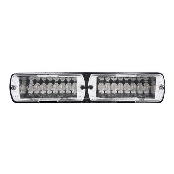 DC 12V 4.2W 16LEDs Crystal Lamp Beads Car Windshield Warning Lamp 18 Flash Patterns(Adjustable)