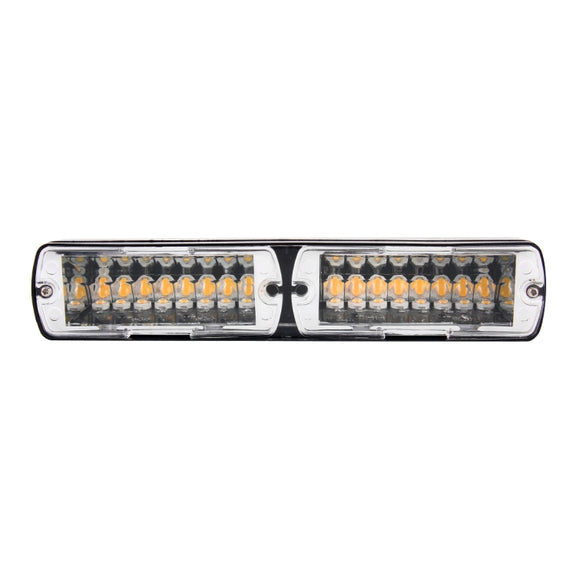 DC 12V 4.2W 16LEDs Crystal Lamp Beads Car Windshield Warning Lamp 18 Flash Patterns(Adjustable)