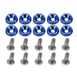 10 PCS Car Modified Screw Gaskets Bodywork Stainless Steel Gasket Bolts, Diameter: 19mm(Blue) - Nuts & Bolts by PMC TechLife | Online Shopping South Africa | PMC TechLife | Buy Now Pay Later Mobicred