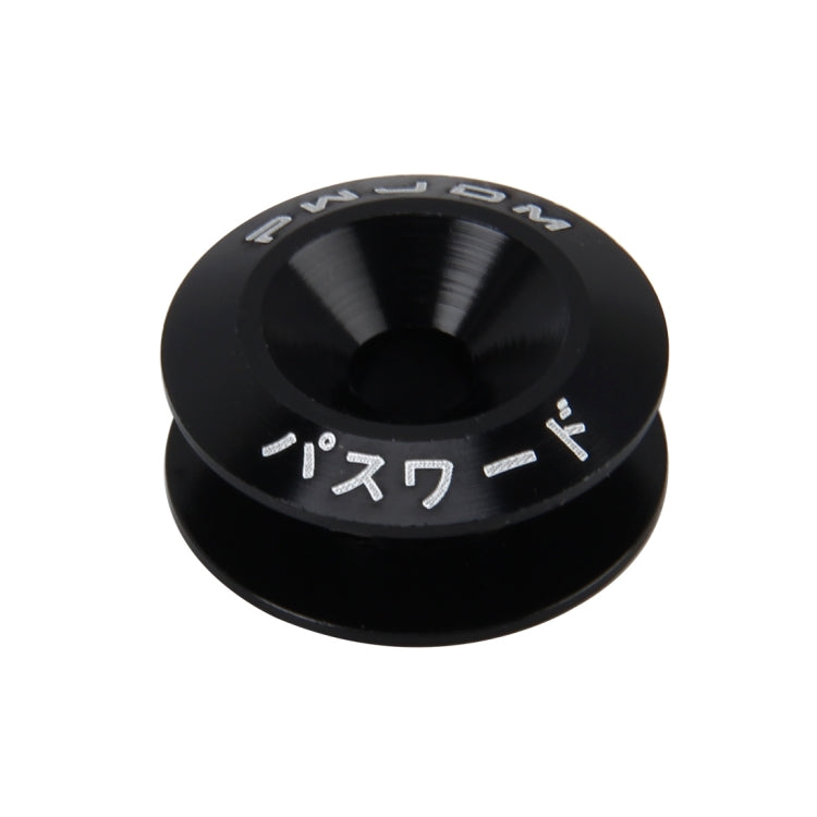 4 PCS Car Modified Screw Gaskets Bodywork Stainless Steel Gasket Bolts, Diameter: 24mm(Black)