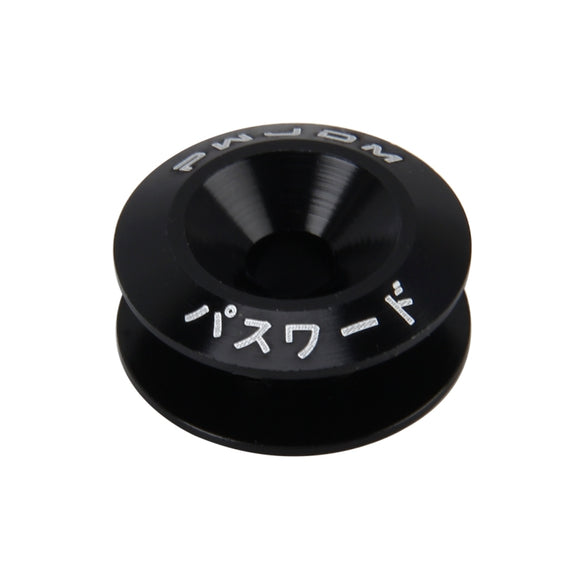 4 PCS Car Modified Screw Gaskets Bodywork Stainless Steel Gasket Bolts, Diameter: 24mm(Black)