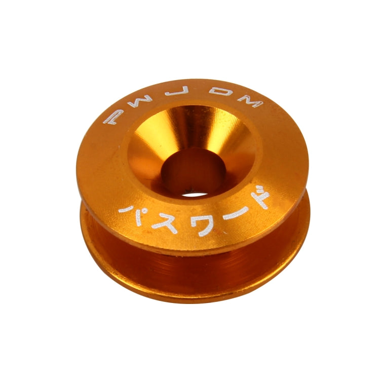 4 PCS Car Modified Screw Gaskets Bodywork Stainless Steel Gasket Bolts, Diameter: 24mm(Gold)