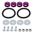 4 PCS Car Modified Screw Gaskets Bodywork Stainless Steel Gasket Bolts, Diameter: 24mm(Purple) - Nuts & Bolts by PMC TechLife | Online Shopping South Africa | PMC TechLife | Buy Now Pay Later Mobicred