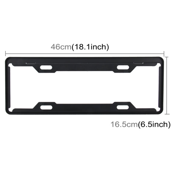 2 PCS Carbon Lead License Plate Frame Simple and Beautiful Car License Plate Frame Holder Universal License Plate Holder(Black)
