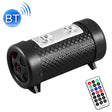 4 inch Round Shape Stereo Motorcycle / Car / Household Subwoofer, Built-in Bluetooth, Support TF Card & U Disk Reader, with Remote Control(Black) - Car Amplifiers by PMC TechLife | Online Shopping South Africa | PMC TechLife | Buy Now Pay Later Mobicred