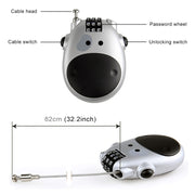 JASIT Portable Multifunction Cute Cow Travel Luggage Password Lock