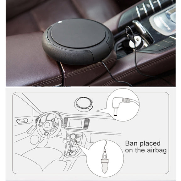 CARZOR Z1 2W USB Car Air Purifier Negative Ions Air Cleaner(Black)