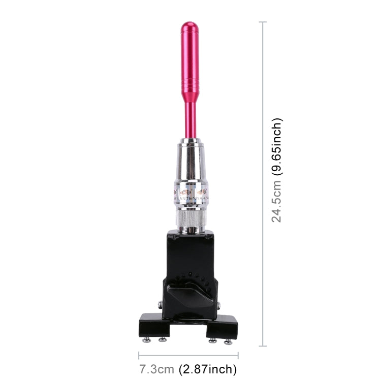 PS-401 Modified Car Antenna Aerial, Size: 24.5cm x 7.3cm (Red)