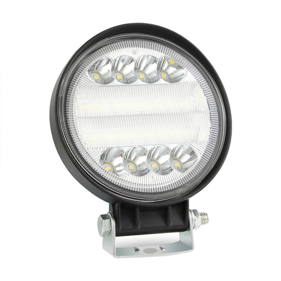 2 PCS 4 inch 15W Spot / Flood Light White Light Round-Shaped Water-resistant Car SUV Work Lights Spotlight LED Bulbs, DC 9-30V