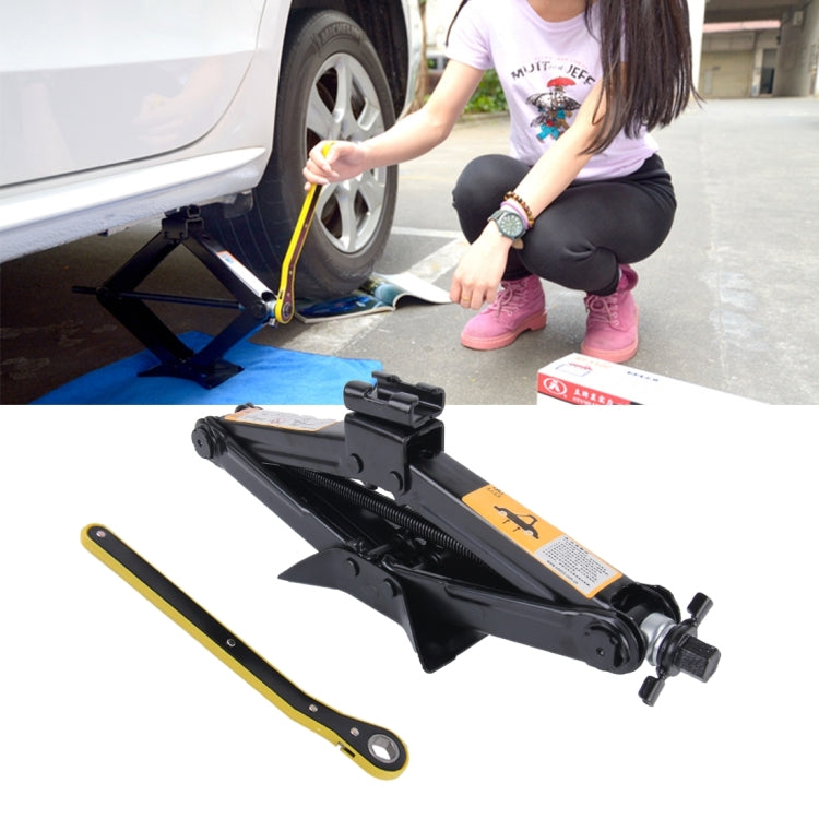 Upright ST-112C Heavy Duty Stabilizer Scissor Jack with Handle Lift Levelers 4000 Pound (2 Ton) Capacity Each