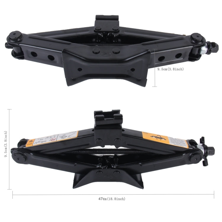 Upright ST-112C Heavy Duty Stabilizer Scissor Jack with Handle Lift Levelers 4000 Pound (2 Ton) Capacity Each