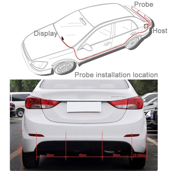 Car Voice Prompt Reverse Backup Radar System