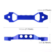 Universal Car Short Arch Stainless Steel Battery Tie Down Clamp Bracket, Size: 18.2 x 4.5 x 2cm (Blue)