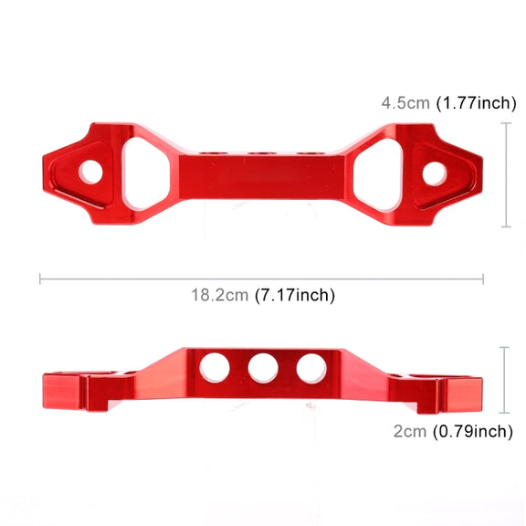 Universal Car Short Arch Stainless Steel Battery Tie Down Clamp Bracket, Size: 18.2 x 4.5 x 2cm (Red)