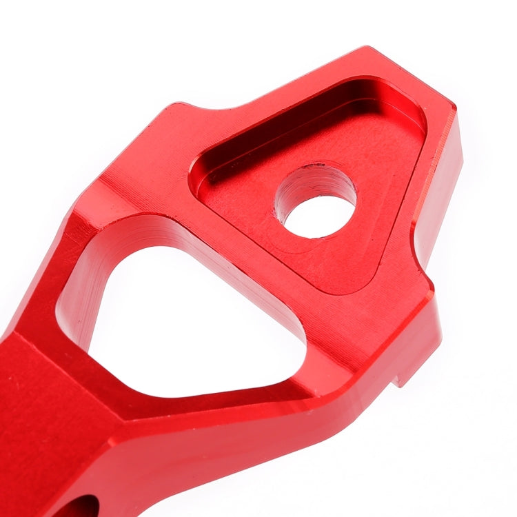 Universal Car Short Arch Stainless Steel Battery Tie Down Clamp Bracket, Size: 18.2 x 4.5 x 2cm (Red)