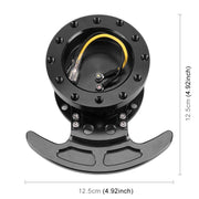 Car Tilt Racing Steering Wheel Quick Release Hub Kit Adapter Body Removable Snap Off Boss Kit(Black)
