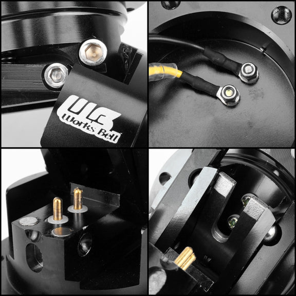 Car Tilt Racing Steering Wheel Quick Release Hub Kit Adapter Body Removable Snap Off Boss Kit(Black)