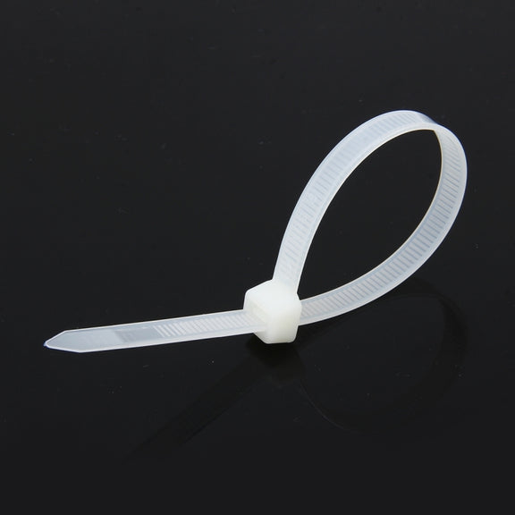 100pcs /Pack 8mm*200mm Nylon Cable Ties(White)