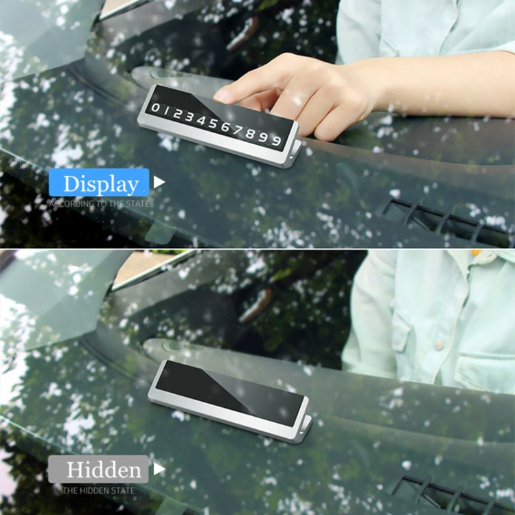 Creative Temporary Parking Card Car Sticker (Grey)