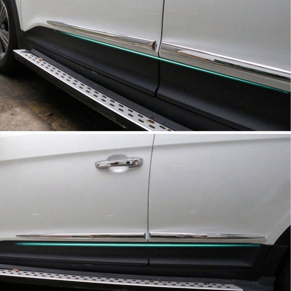 4 PCS Car Auto Door Side Edge Metal Anti-scratch Body Guard Protection Strip Sticker(Black)