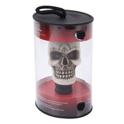 Universal Skull Head Shape ABS Manual or Automatic Gear Shift Knob  with Three Rubber Covers Fit for All Car(White)
