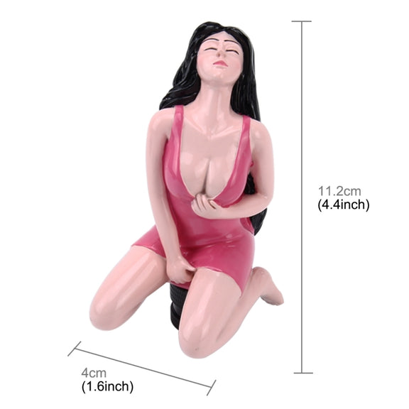 Universal Sexy Beauty Shape ABS Manual or Automatic Gear Shift Knob  with Three Rubber Covers Fit for All Car(Magenta)