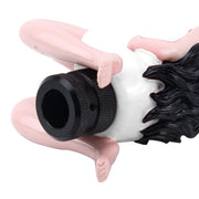 Universal Sexy Beauty Shape ABS Manual or Automatic Gear Shift Knob with Three Rubber Covers Fit for All Car(White)