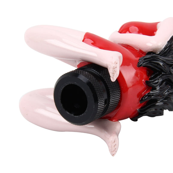Universal Sexy Beauty Shape ABS Manual or Automatic Gear Shift Knob with Three Rubber Covers Fit for All Car(Red)