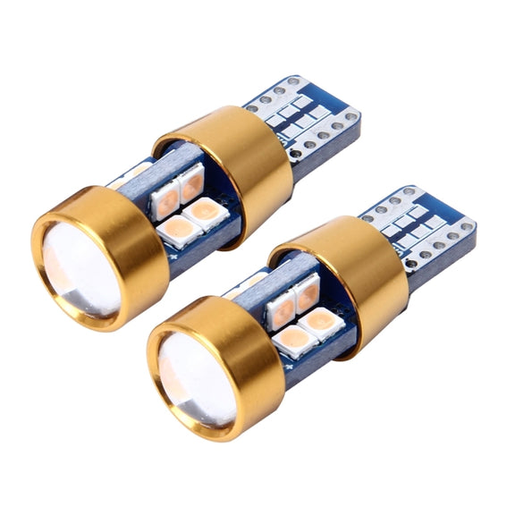2 PCS T10 3W Error-Free Car Clearance Light with 19 SMD-3030 LED Lamp, DC 12V (Pink Light)