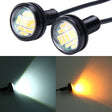 2 PCS 2W (White + Yellow Light) Car Auto Eagle Eyes Fog Light Turn Light with 12 SMD-4014 LED Lamps, DC 12V Cable Length: 55cm - Eagle Eye Lamps by PMC TechLife | Online Shopping South Africa | PMC TechLife | Buy Now Pay Later Mobicred