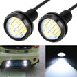 2 PCS 2W Car Auto Eagle Eyes Fog Light Turn Light with 12 SMD-4014 LED Lamps, DC 12V Cable Length: 55cm(White Light) - Eagle Eye Lamps by PMC TechLife | Online Shopping South Africa | PMC TechLife | Buy Now Pay Later Mobicred