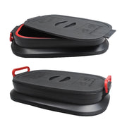 37L Car Collapsible Plastic Organizer Bin with Lid for Camping and Outdoor