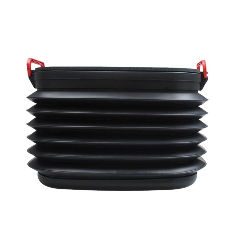 37L Car Collapsible Plastic Organizer Bin with Lid for Camping and Outdoor