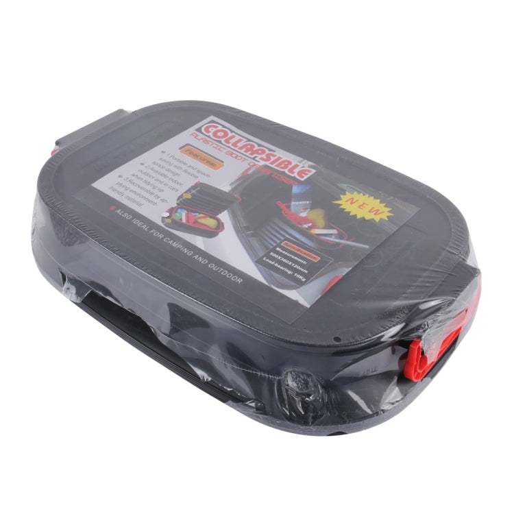 37L Car Collapsible Plastic Organizer Bin with Lid for Camping and Outdoor