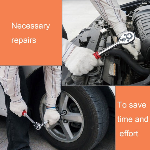 AIWA 40 PCS Automobile Motorcycle Tool Box Set Socket Wrench Sleeve Suit Hardware Auto Car Repair Tools Socket Wrenches for Precise Repair or Maintenance
