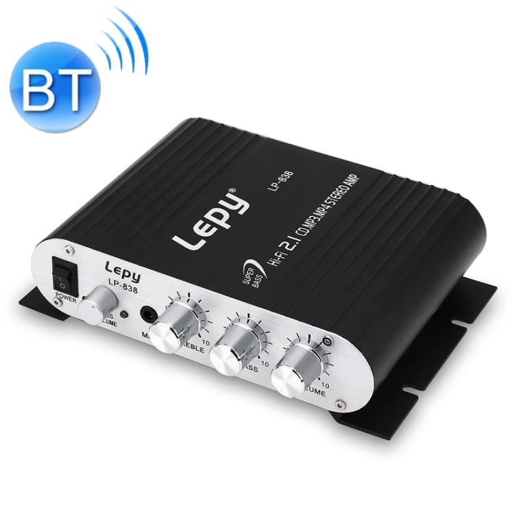 Car 2.1CH HIFI Subwoofer Amplifier Audio, Support MP3(Black)