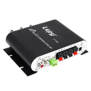 Car 2.1CH HIFI Subwoofer Amplifier Audio, Support MP3(Black)