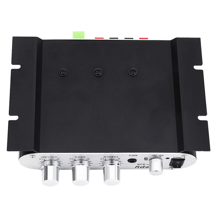 Car 2.1CH HIFI Subwoofer Amplifier Audio, Support MP3(Black)