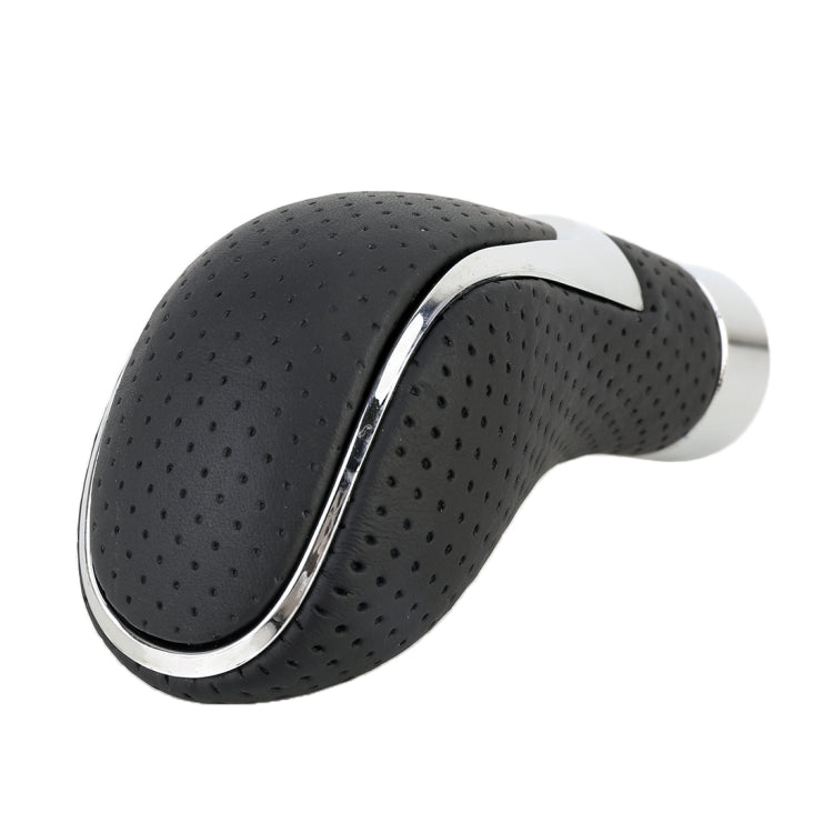 Universal Car PU Leather and Metal Gear Shift Knob Modified Auto Car Transmission Shift Lever Knob