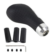 Universal Car PU Leather and Metal Gear Shift Knob Modified Auto Car Transmission Shift Lever Knob